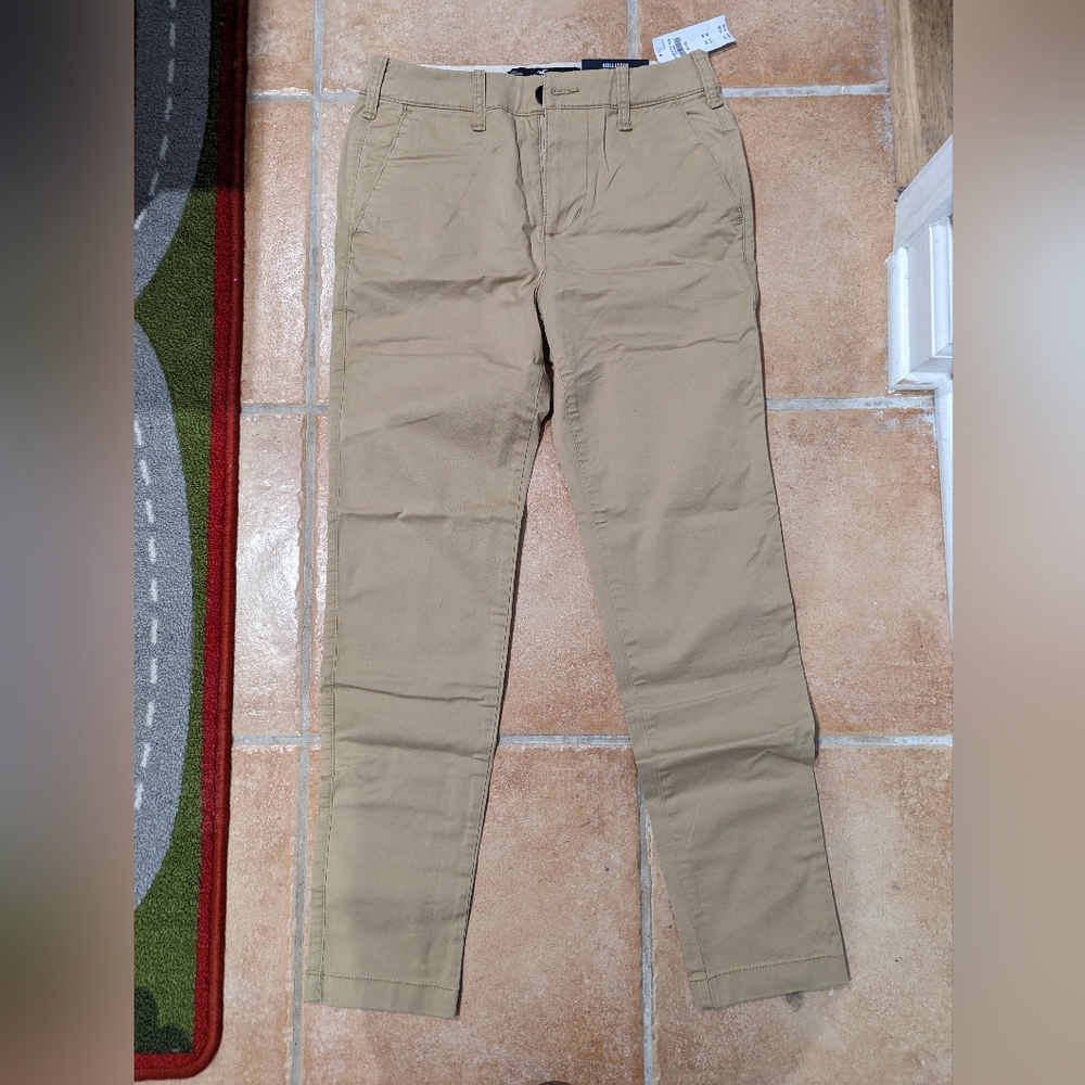 Hollister teen w26xL30 skinny chino pants  with FREE second pair of slim chinos.